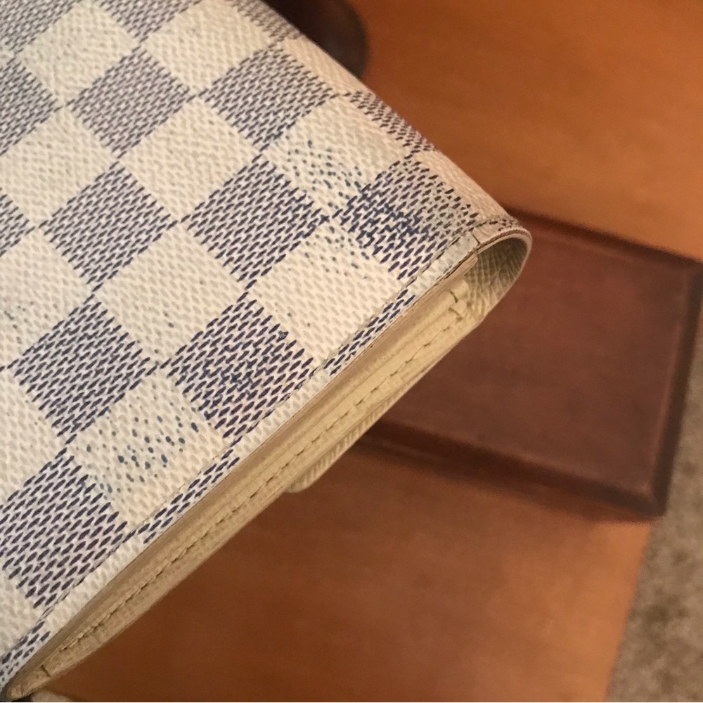 Louis Vuitton VTG Damier Azur White Sarah Long Wallet 04 - Picture 10 of 10